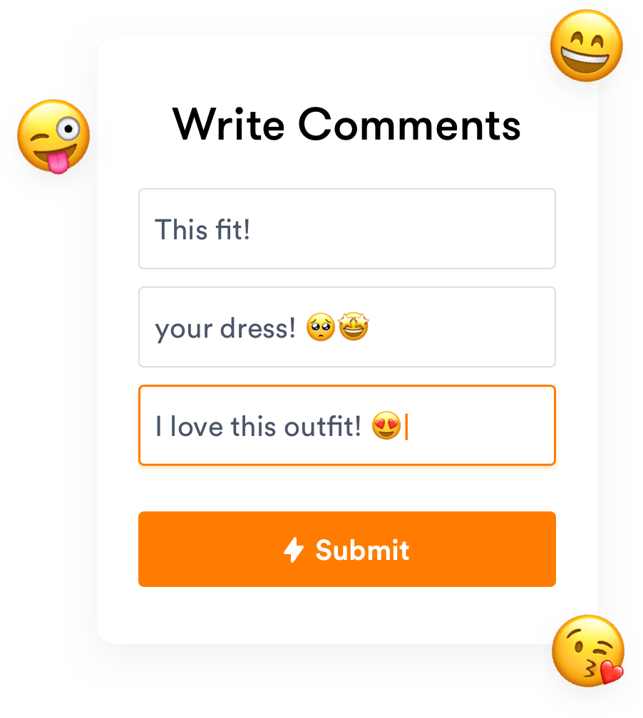 Screenshot Of Writing Custom Instagram Comments